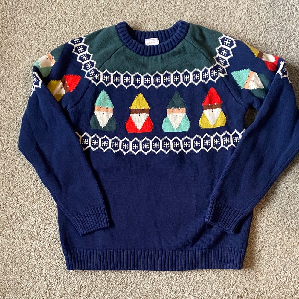 Hanna Andersson Navy Gnome Crewneck Sweater